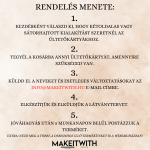 Ültetőkártya – Arany Virágos - Image 2