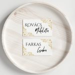 Ültetőkártya – Arany Virágos