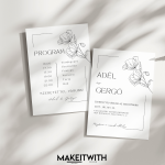 Kétoldalas - Minimalista, Mákvirágos