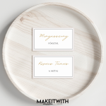 Ültetőkártya - Minimalista