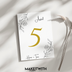 Asztalszám - Elegáns