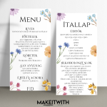 Digitális Esküvői Csomag - Színes Réti Virágos - Image 2