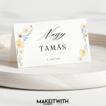 Ültetőkártya - Színes Virágos