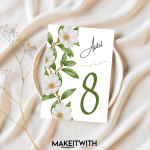 Asztalszám - Greenery