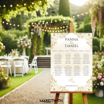 Ültető Tábla - Arany Virágos