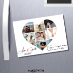 SZERELMES SZÍVKÉP Hűtőmágnes