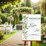 Köszöntő Tábla - Greenery