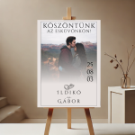 Köszöntő Tábla - Minimalista, Fotós