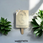 Esküvői Papír Legyező - Image 3