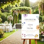 Digitális Köszöntő Tábla - Színes Réti Virágos - Image 2