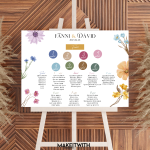 Digitális Ültető Tábla – Színes Réti Virágos