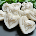 Szív alakú szójaviasz gyertya