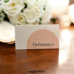 Elegáns Ültetőkártya