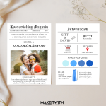 Koszorúslány felkérő – Magazin stílusban