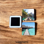 3 darabos Egyedi Nyaralós Hűtőmágnes Szett