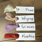 Elegancia Ültetőkártya Zsorzsett Díszítéssel - Image 2