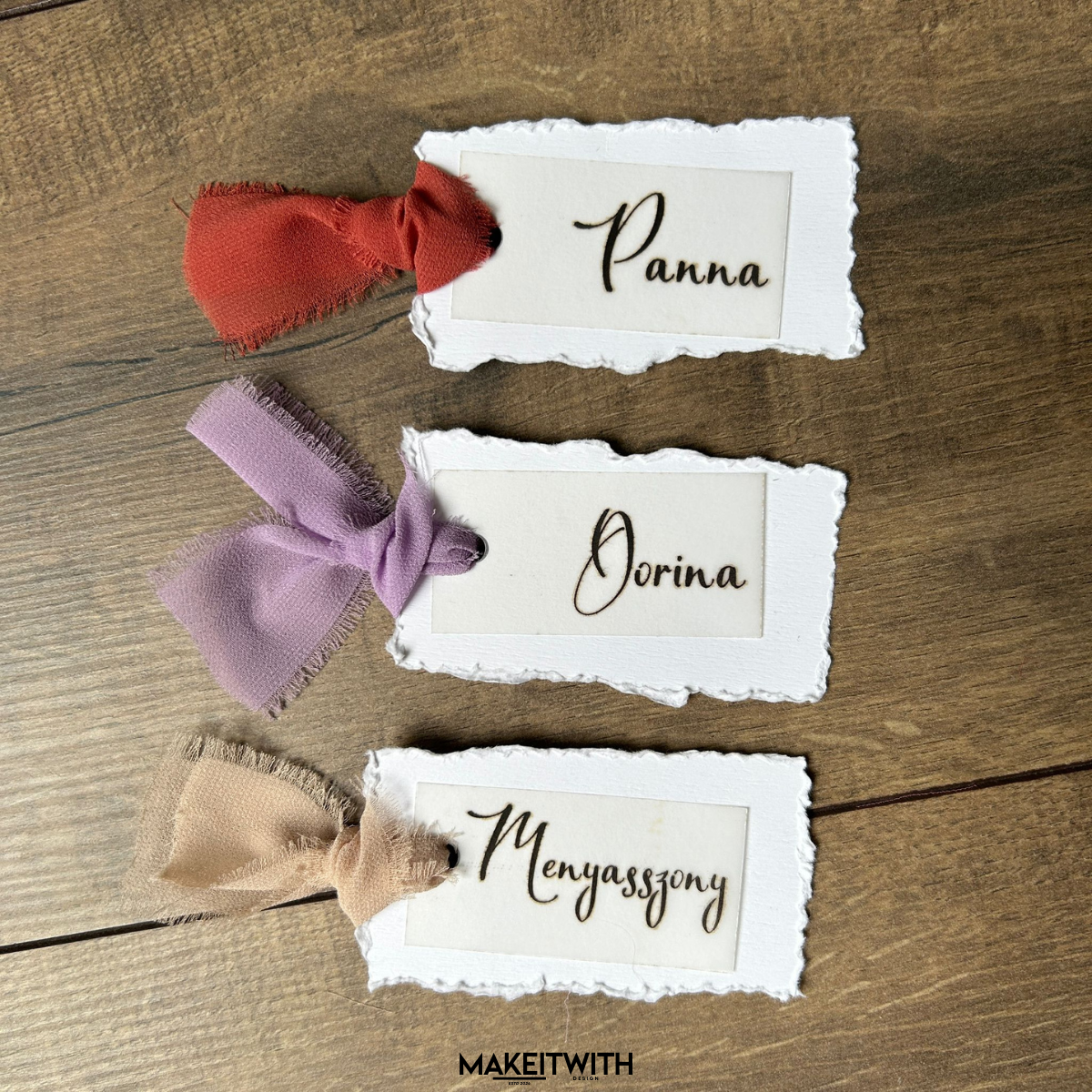 Névtelen terv (1) Prégelt Pausz Ültetőkártya - Image 1