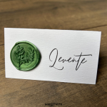 Sátorhajtott ültetőkártya pecséttel - Image 3