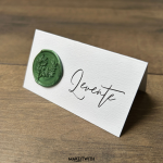 Sátorhajtott ültetőkártya pecséttel - Image 4