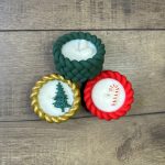 Karácsonyi Harmónia – 3 darabos kerámia illatgyertya készlet