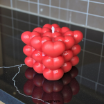 Szíves kocka illatgyertya